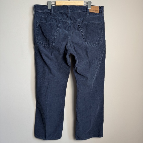 Old Navy Men's Casual Corduroy Pants Blue 38x30 Flat Front Chino Pockets‎ - Picture 4 of 13